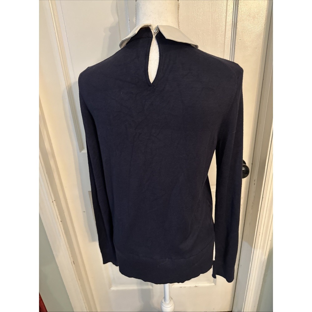 Ted Baker Liaylo Navy Embellished Collar Layered Sweater ASO Baby-Sitters Club 1 - Picture 6 of 12